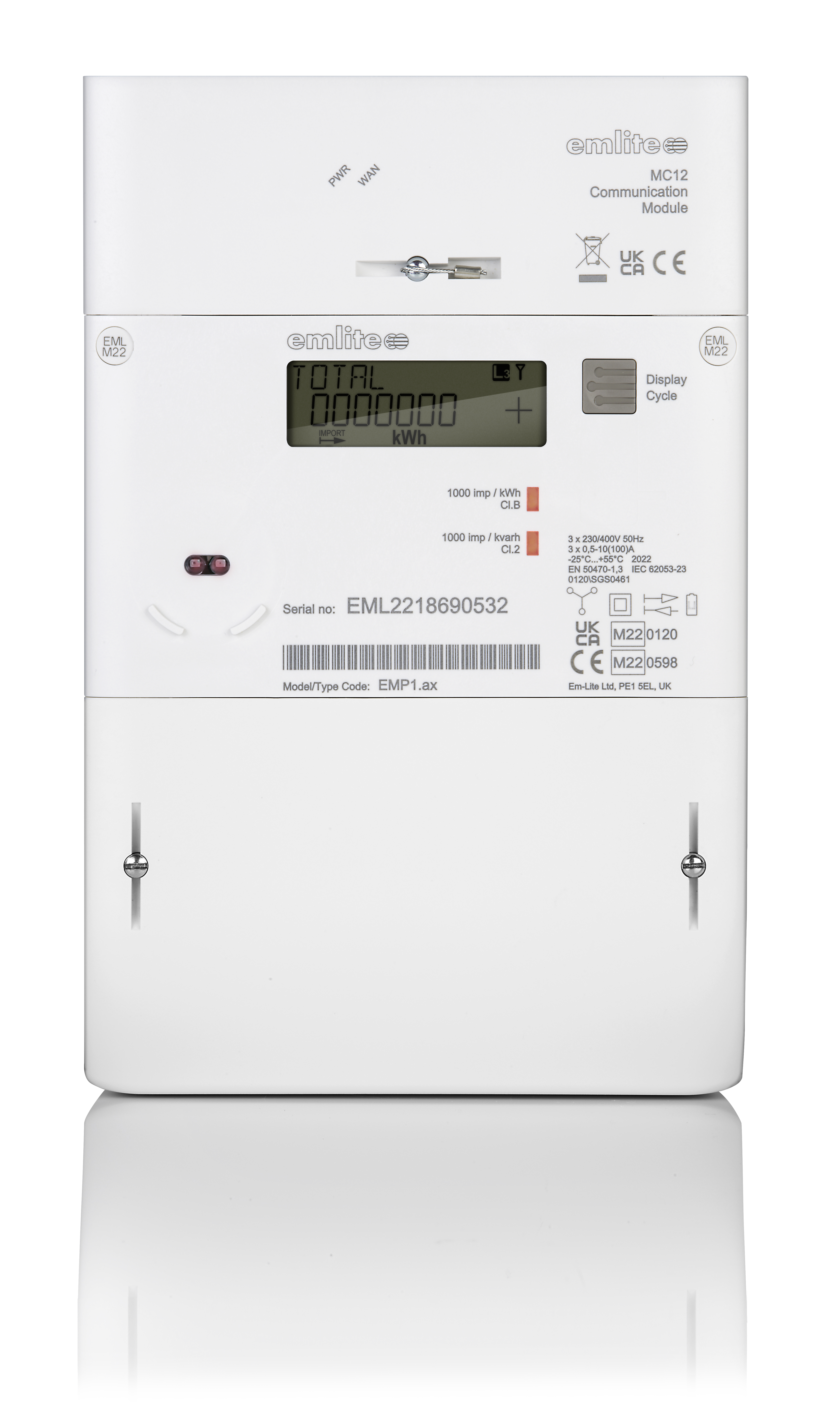 3Phase 4wire 100AMP Direct Connected - c\w Modem and built in sim card (registered  to Meteronline)