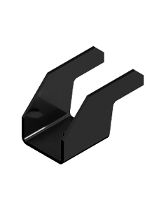 IN ROOF - SINGLE END CLAMP V2023 - H16 - STEEL - BLACK W/ EPDM FOAM ATTACHED