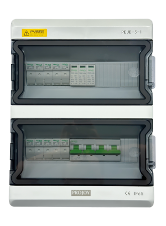 Projoy DC Junction Box - Five String Input with MC4 Connectors